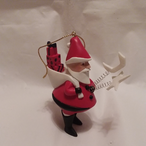 Santa Ornaments Set of 5 NIB - Picture 2 of 12